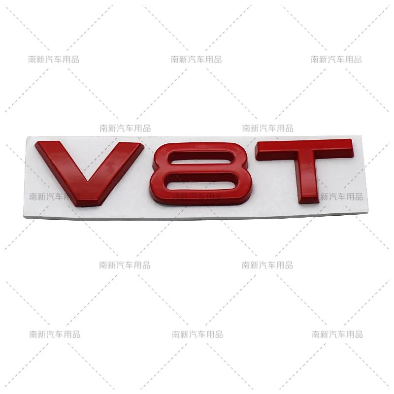 Подходит для Audi V6T V8T металлический логотип для автомобиля A4LA6LS7Q5Q3 излучающее крутое модифицированное крыло наклейки на бампер