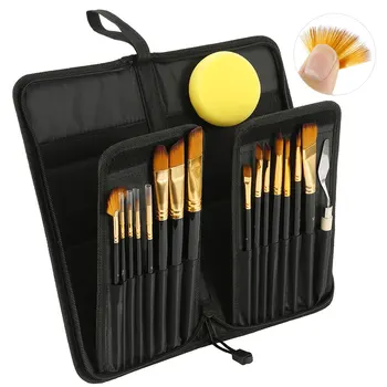 

17Pcs/set Paint Brushes Watercolor Gouache Soft Acrylic Oil Paint Shape Round Pointed Tip Pen Painting Brush Set Art Supplies