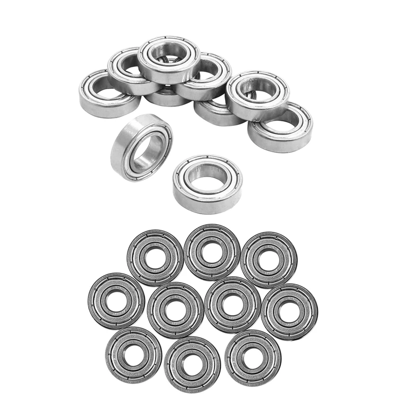 20 Pcs Deep Groove Ball Bearings: 10 6800Z X 19 5Mm &amp 607ZZ 7 X6Mm Sealed Metal Bearings | Обустройство дома