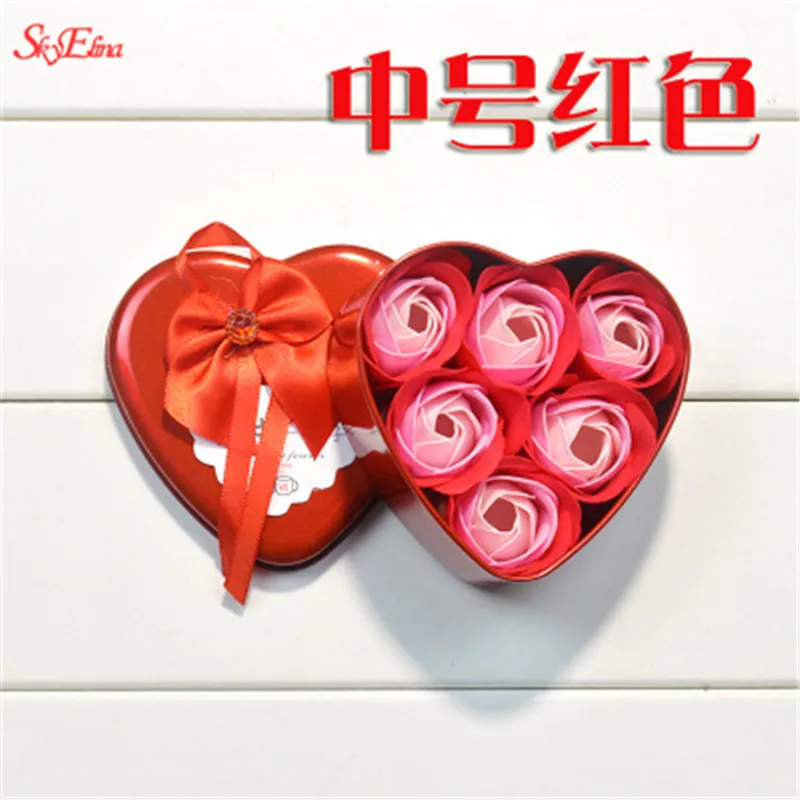 Ароматизированное мыло в форме лепестка розы для ванны, дня рождения, Креативные Свадебные украшения, вечерние украшения на День святого Валентина, подарки, лучшие 5z - Цвет: SH942 red