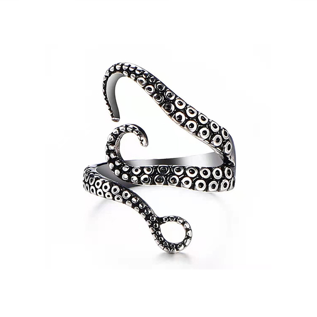 Punk Opening Resizable Dragon Claw Rings Steampunk Hip Hop Personality Finger Jewelry Men Women Alloy Rings