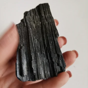 

100g Natural Black Tourmaline Specimen Stone Healing Crystal Home Decor Ornaments