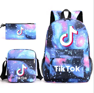 TIK TOK Начальная школьные ранцы для мальчиков девочек на заказ 3 шт./компл. модные
