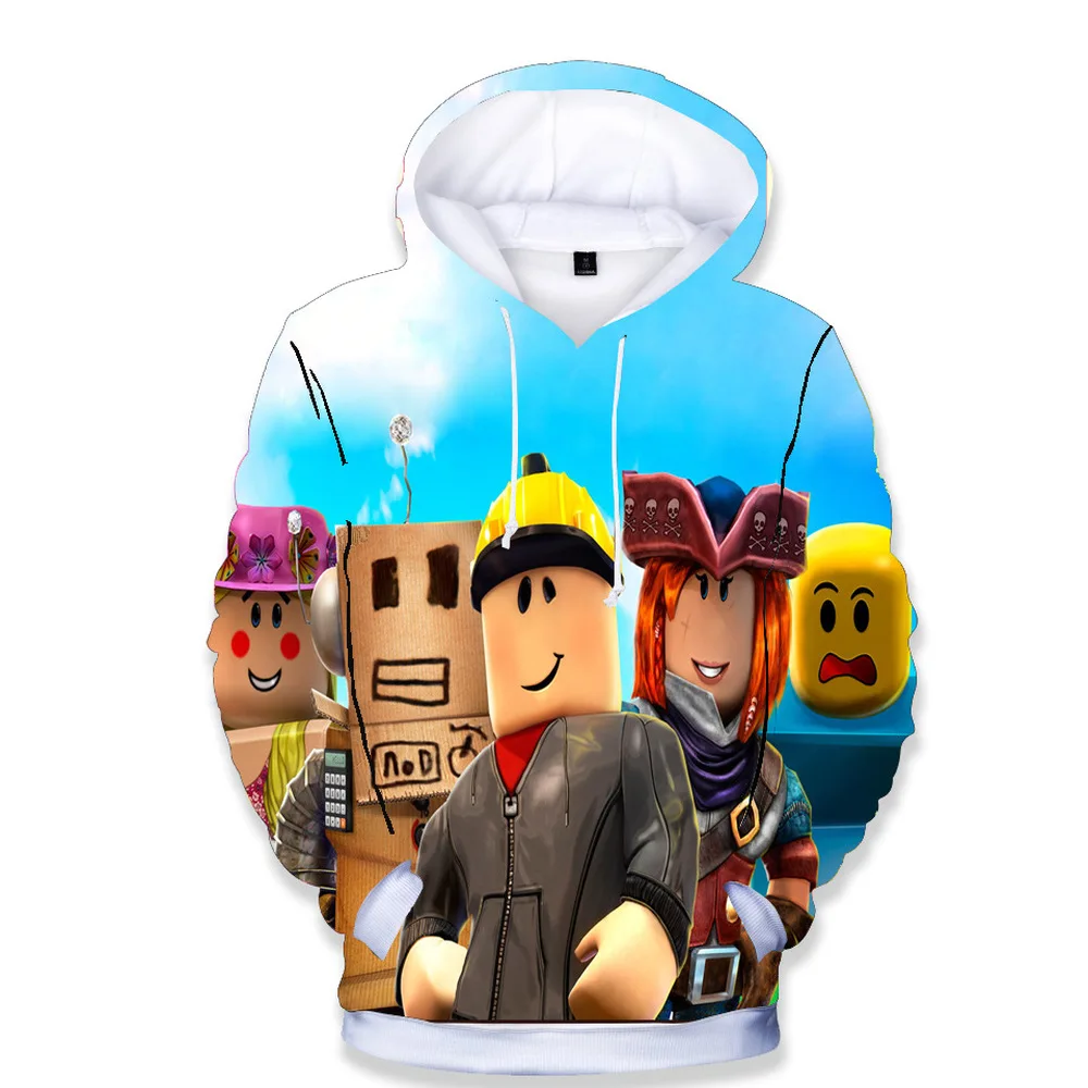 2021 Новый robloxs свитер с капюшоном для мальчика майка длинным рукавом детские