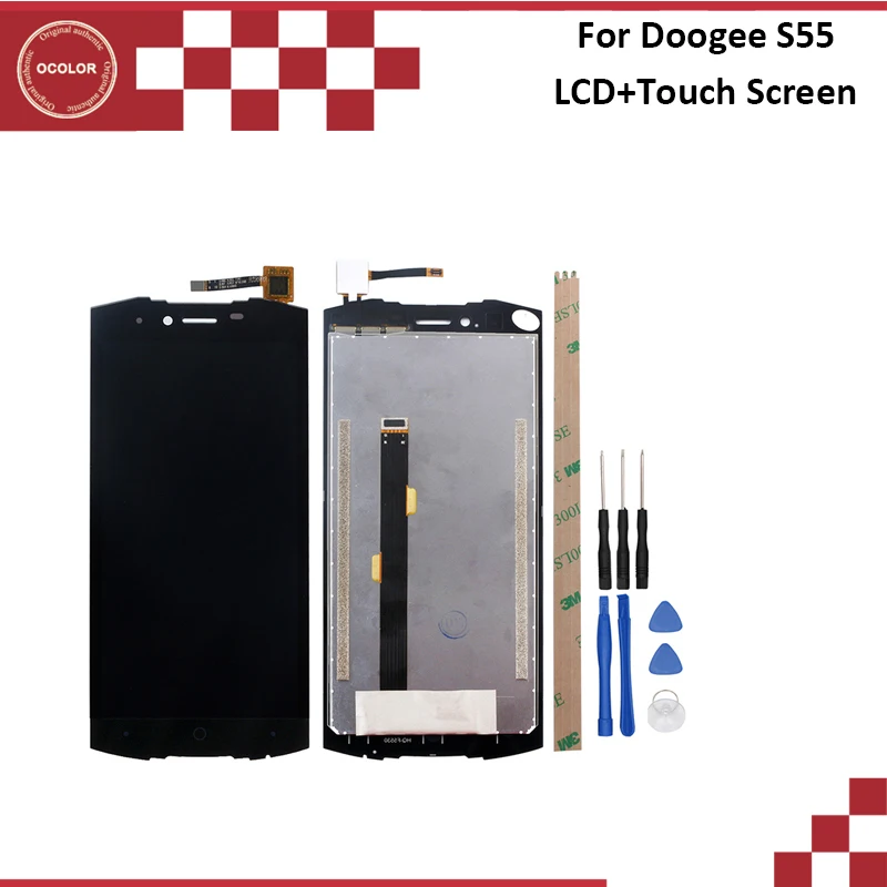 Ocolor для ЖК дисплея Doogee S55 и сенсорного экрана 5 дюйма с инструментами клейким