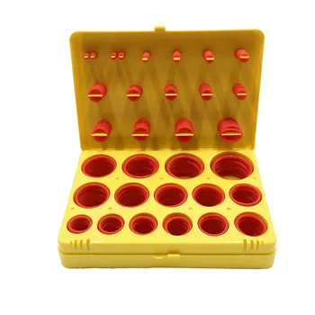 

386PCS/set Rubber O Ring Assortment kit Metric oring Washer Gasket Sealing O-Ring pack Plastic Box Silicone Red rubber rings