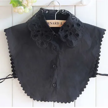 

2020 Openwork Lace Wave Edge Fake Collar Korean Women's New Fake Tie Shirt Collar Detachable Clothes Accessories