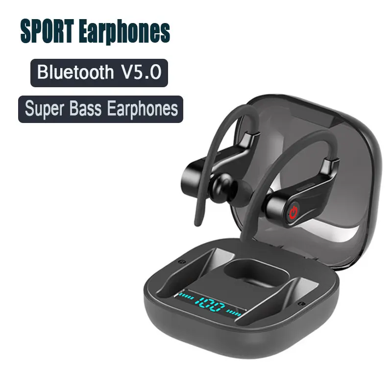 H& A Новые беспроводные Bluetooth V5.0 наушники ушные крючки беспроводные наушники спортивные наушники для iPhone для samsung Xiaomi Android телефон
