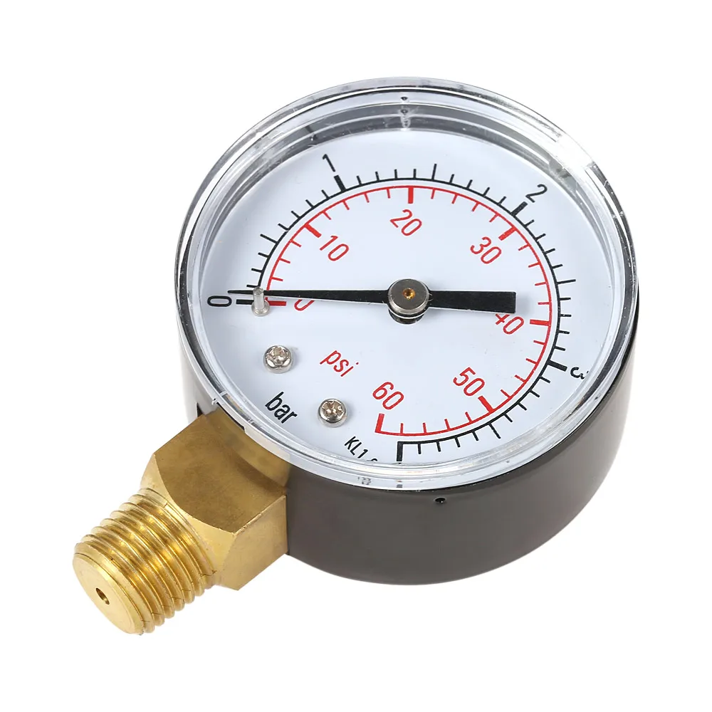 50 мм Манометр 0 ~ 60PSI 4 бар бассейн фильтр датчик давления воды гидравлический
