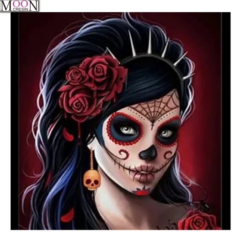

MOONCRESIN 5D DIY Diamond Embroidery Painted woman Painting Cross Stitch Full Square Drill Rhinestone Mosaic Decoration Cartoon