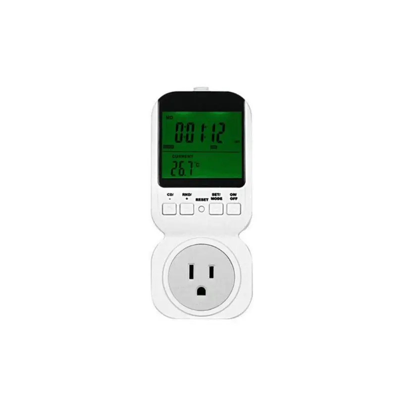 

Digital Thermostat Timer Switch Socket UK/US Plug Multifunction Power Meter