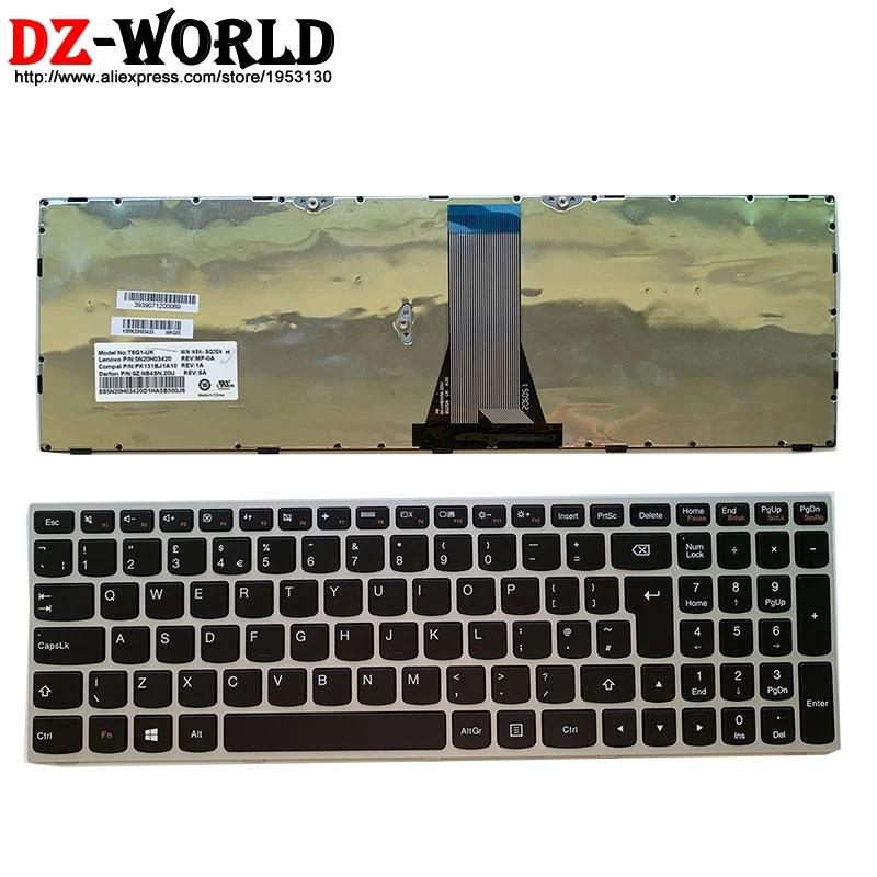Новая Оригинальная английская клавиатура для ноутбука Lenovo E51-35 80 30 B70-80 B71-80 Z50-70 75