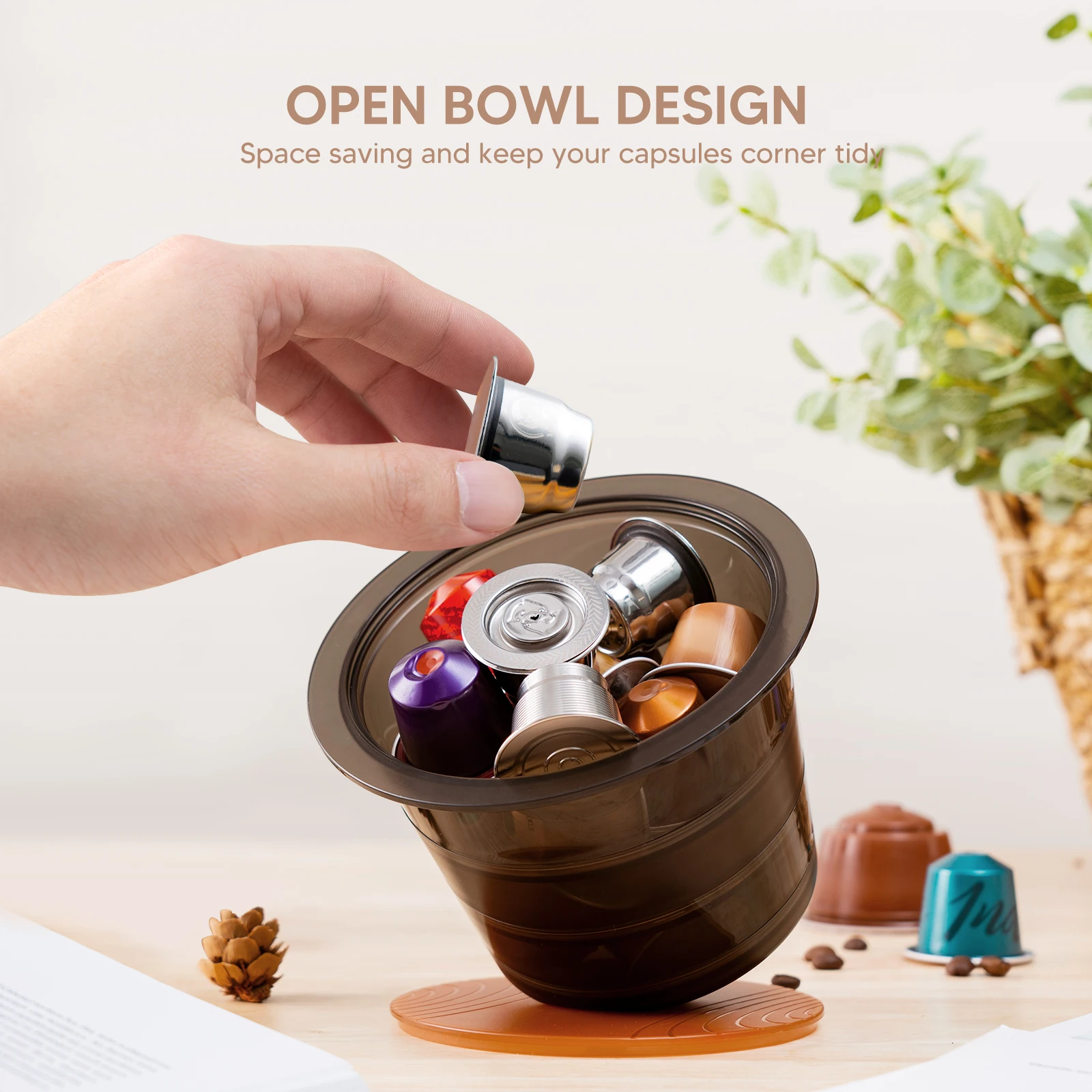 

Nespresso Coffee Capsule Storage Box Acrylic Dustproof Practical Coffee Pods Organizer Holder Basket For Home Cafe Hotel