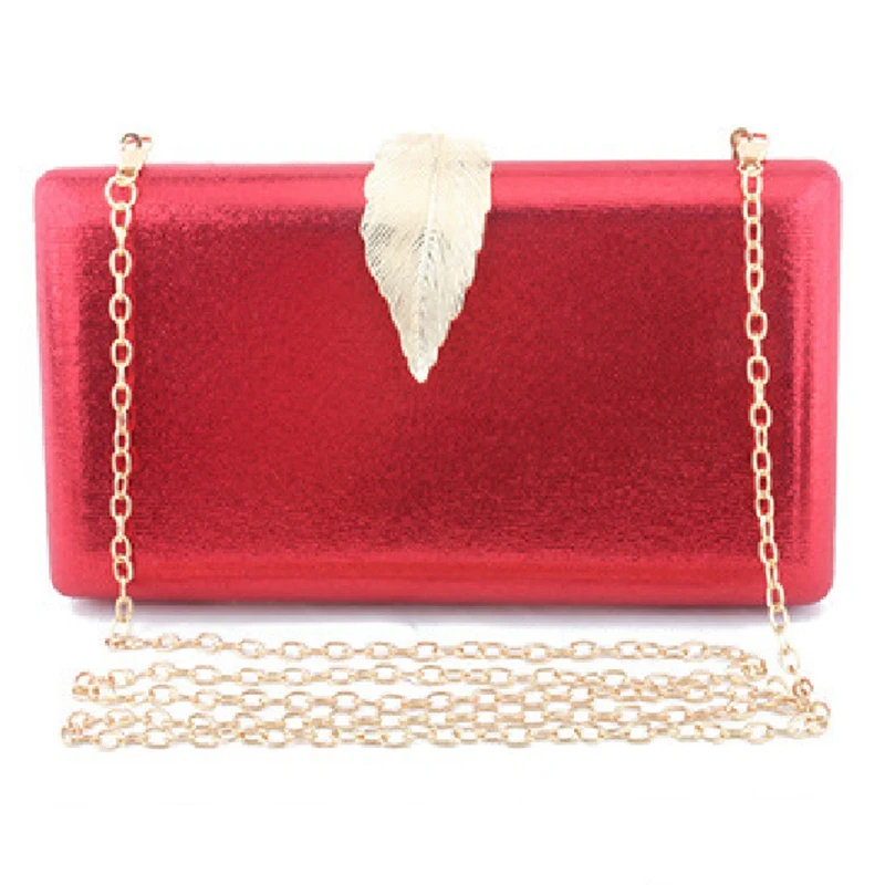 

AUAU-Zinc Alloy Clutch Bag Christmas Evening Bags for Women Sequined Chain Shoulder Bag Female Party Wedding Clutches Purse Re