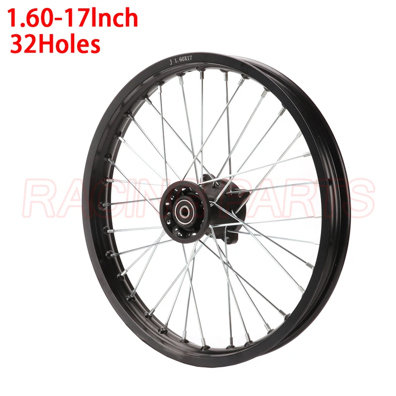 

17 Inch Alloy Front Wheel 12mm or 15mm Alxe 1.60-17"Rim With 32 holes Fit 70/100-17 Tyre PIT PRO Dirt Pit Bike Spare Parts