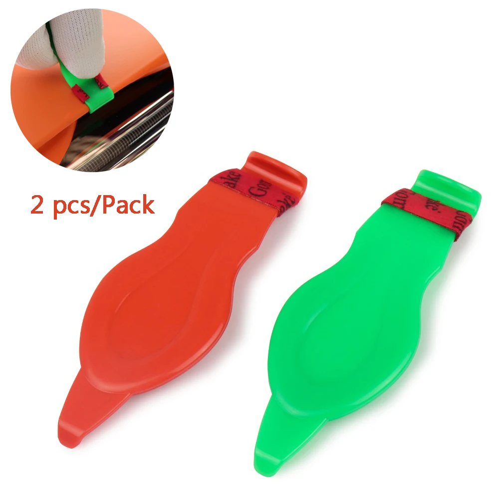 

EHDIS 2pcs Covering Car Film Vinyl Scraper Carbon Fiber Wrap Curve Squeegee Wrapping Stick Remover Window Tint Applicator Tools
