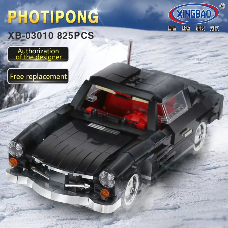 XingBao 03010 825 шт. креативный MOC Technic Серия автомобиль photpong набор детей Образование строительные блоки кирпичи игрушки модель подарок