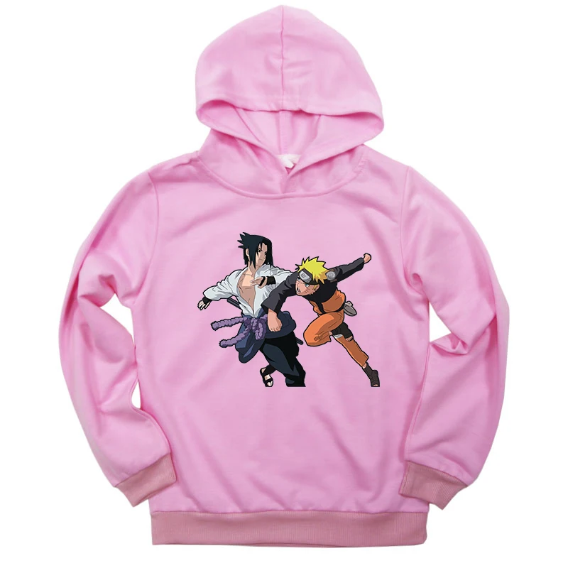 Hoodies 4 Коллекция года, толстовки с капюшоном для мальчиков и девочек детские зимние тонкие толстовки Повседневный свитер с принтом Наруто для малышей Детские спортивные топы, костюм - Цвет: Hoodies 4