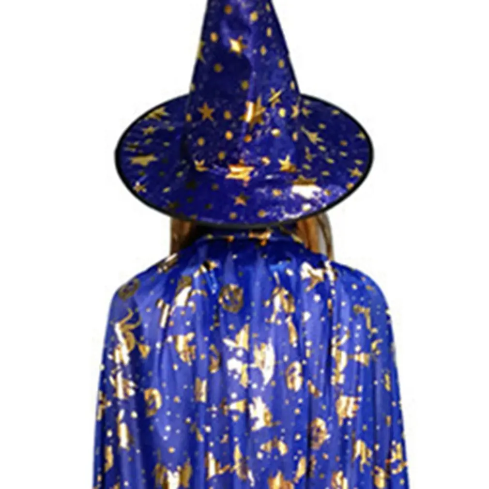 Хэллоуин Тыква плащ карнавальный костюм Зомби Детский Взрослый Маскарад горячего тиснения ведьмы пять кепка со звездами