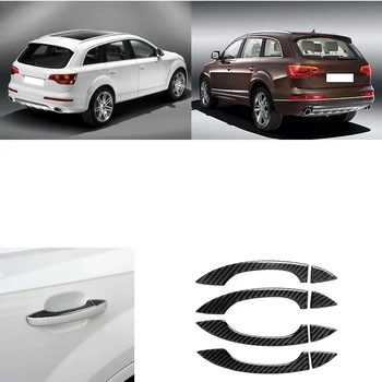 

4 Pcs/set Car Exterior Handle Cover Carbon Fiber Decor Replacement for Q7 SQ7 4M 2016-2019