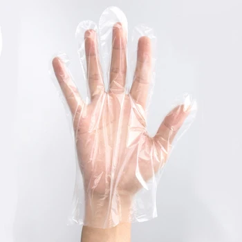 

100PCS/Set Gloves Disposable Guantes Desechables Medical Food Plastic for Restaurant Kitchen BBQ Eco-friendly Fruit Vegetable