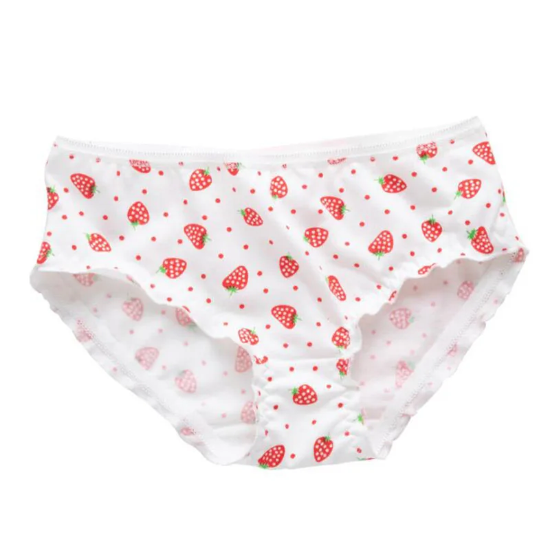 

Saisus Cute Cartoon Mid-Waist Printing Young Girls Panties Soft Cotton Seamless Girly Briefs Breathable Children Underwear
