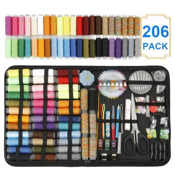 

206pcs DIY Knitting Sewing Box Portable Travel Sewing tool set Needle Thread Stitching Embroidery Craft Sewing Kit Organizer HOT