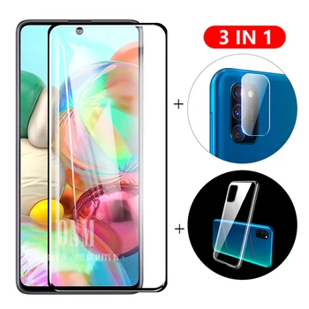 

3-in-1 Glass + Case For Samsung Galaxy A51 A71 Screen Protector Tempered Glass for Galaxy A 51 A71 Camera Protector Glass