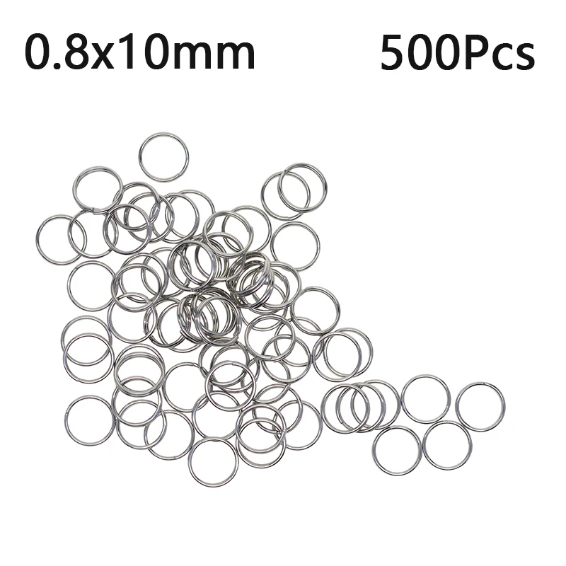 

500 Pcs Round Stainless Steel Split Rings Hoop Small Double Ring Jewelry Making