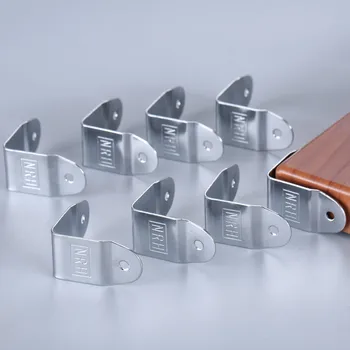 

8Pcs Aviation Flight Case Corner Brackets Wooden Case Box Cabinet Metal Edge Corner Protectors Covers Furniture Hardware 35x19mm