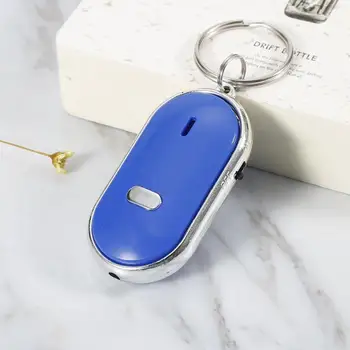 

LED Anti-Lost Key Finder Find Locator Keychain Whistle Beep Sound Control Whistle Finder Car Accessories