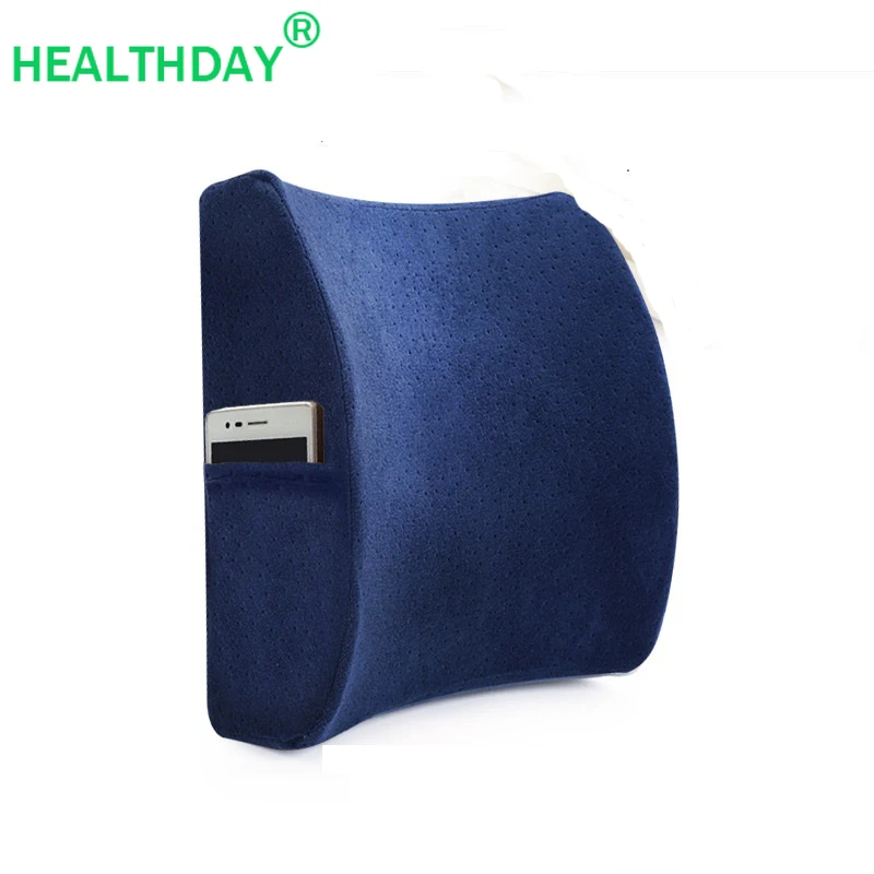 

Memory Foam Lower Back Pillow Curved Design for Ergonomics Reduce Waist Pressure Back Pain Cushion for Worker Driver Students