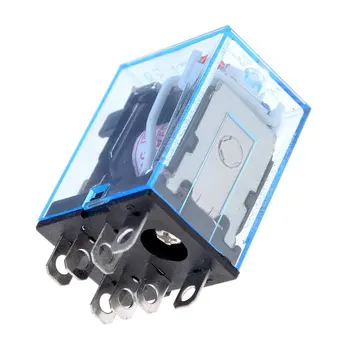 

10Pcs 12V 24V DC 110V 220V AC Coil Power Relay LY2NJ DPDT 8 Pin HH62P JQX-13F With Socket Base