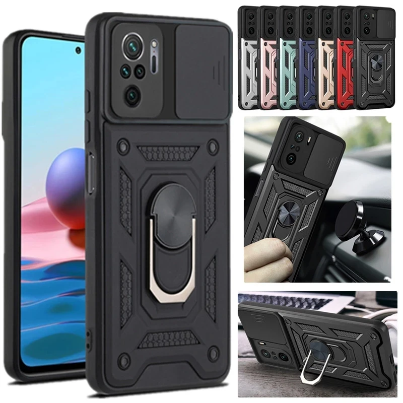 Чехол для объектива камеры слайдер Xiaomi Redmi 10 Note 9 8 Pro Poco F3 M3 X3 NFC Mi 11 I Lite бамперы