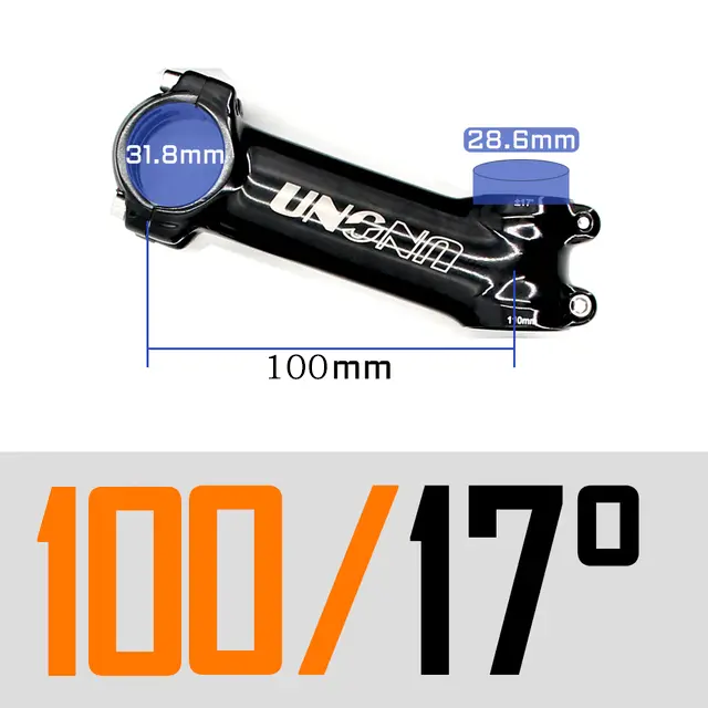 UNO Black Stem Bike Ultralight 7 17 35 Degree MTB Road Stem Fork 28.6 31.8mm 60/70/80/90/100/110/120/130mm Bicycle King Kalloy - Image 21