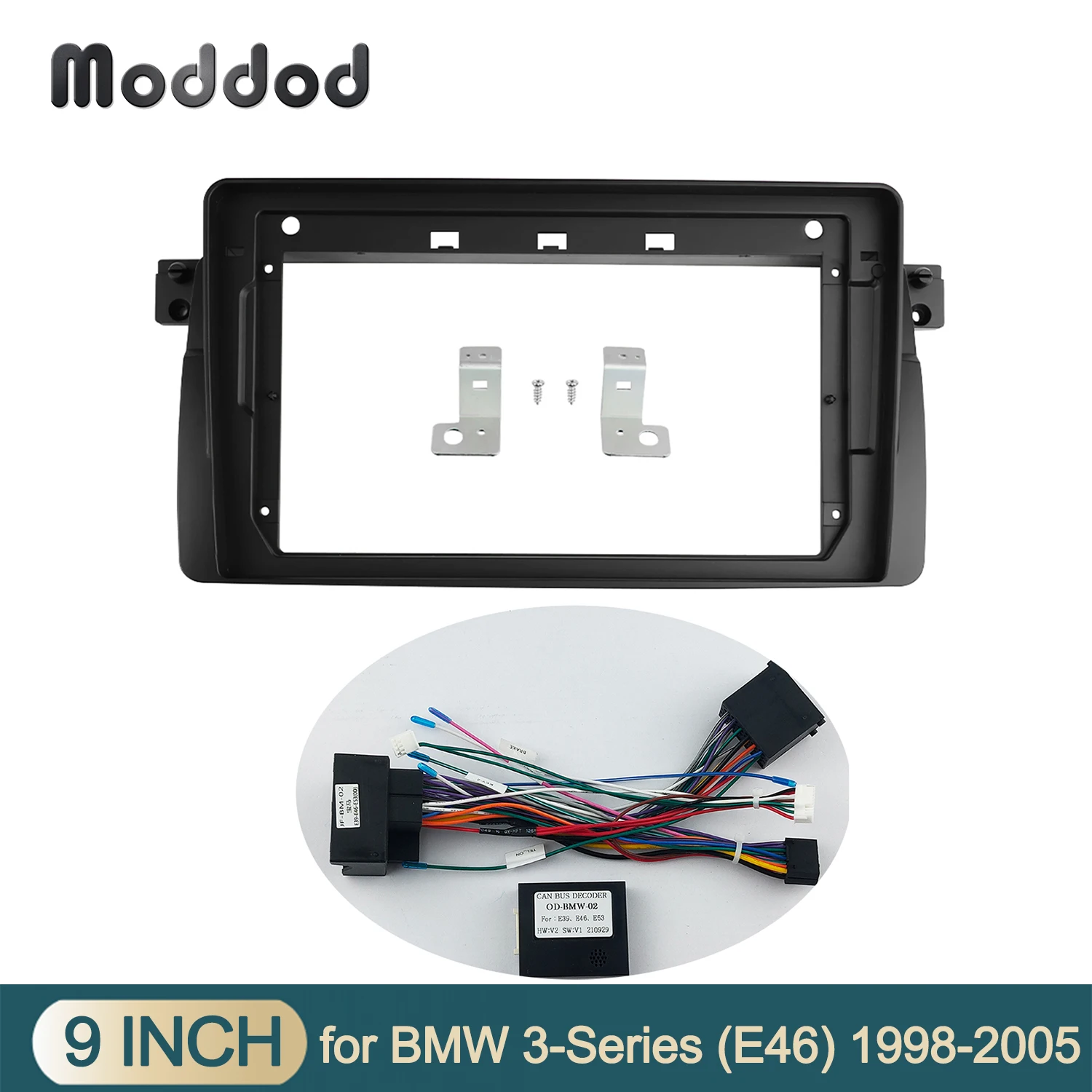 Автомобильный радиоприемник Fascia Подходит для BMW 3 (E46) 1998-2005 Android плеер Рамка