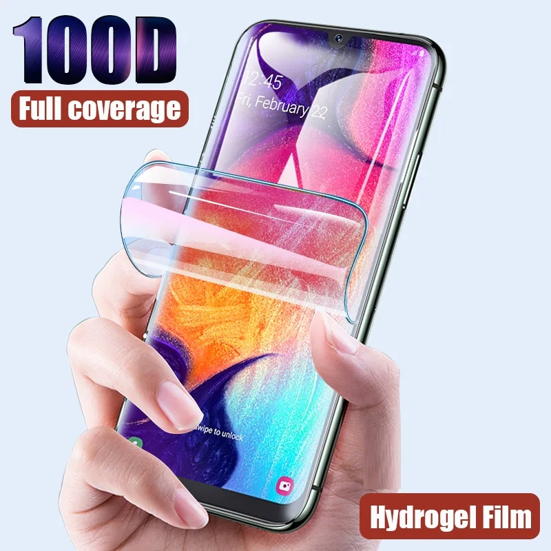 Гидрогелевая пленка для Samsung Galaxy S10E S8 S9 S20 fe S21 Note 20 Ultra 10 Plus Защита экрана A50 A51 A70 A71 M31