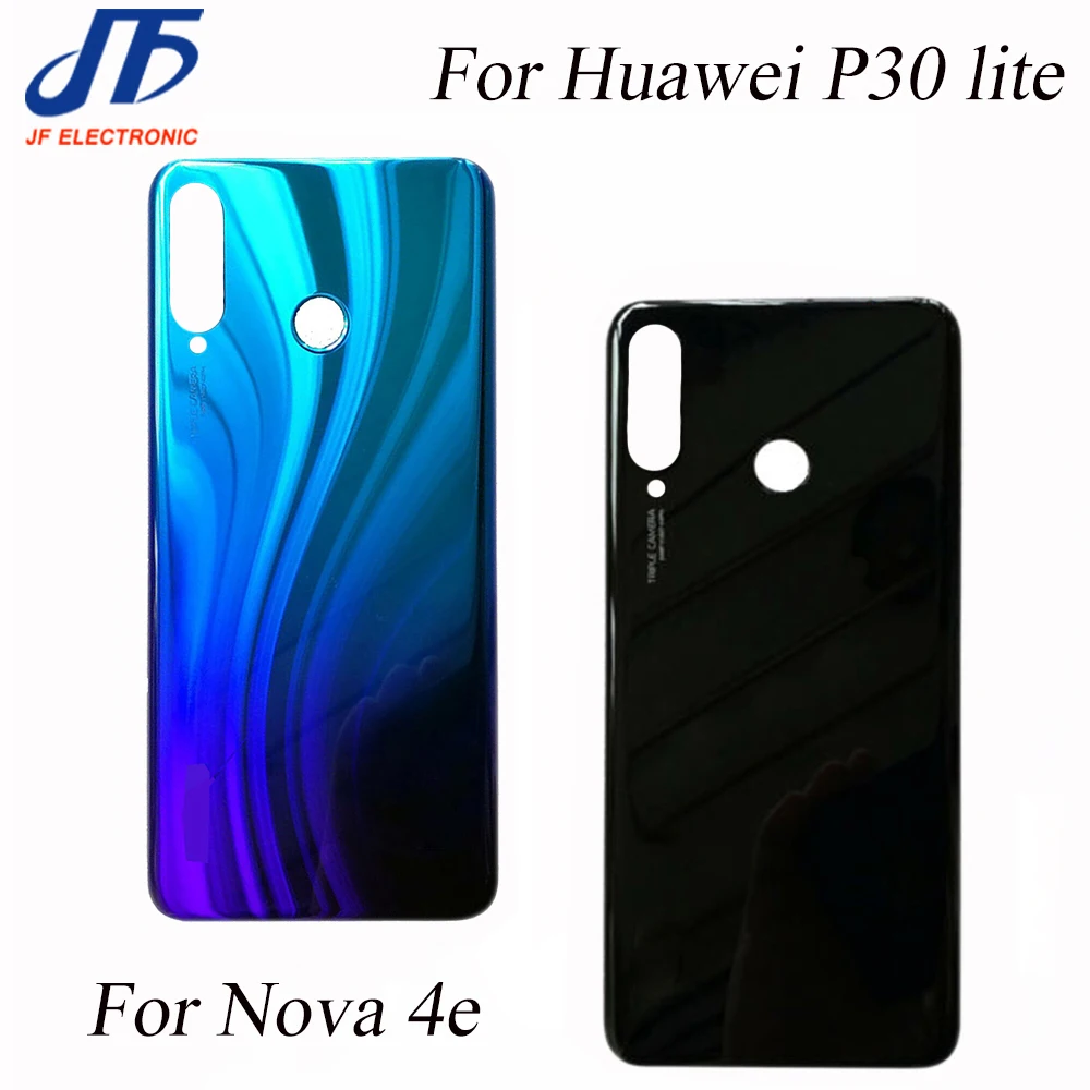 5 шт. корпус OEM чехол для huawei P30 Lite задняя крышка батарейного отсека стеклянная задняя крышка+ клейкая наклейка Ремонт Часть