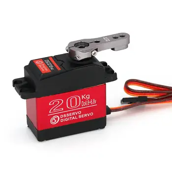 

HobbyLane 20KG Waterproof Alloy Gear Digital Steering RC Airplane Metal Arm Micro Motor