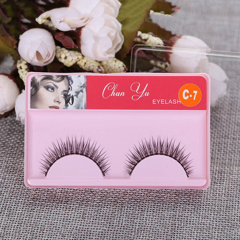 1pair 3D Mink Fiber False Eyelashes Fake Lashes Natural Long Thick Curling Wispy Makeup Beauty Extension Tools | Красота и здоровье