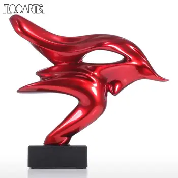 

Resin Sculpture Tomfeel Dashing Bull Resin Sculpture Home Decor Modern Art Figurine Animal Statue
