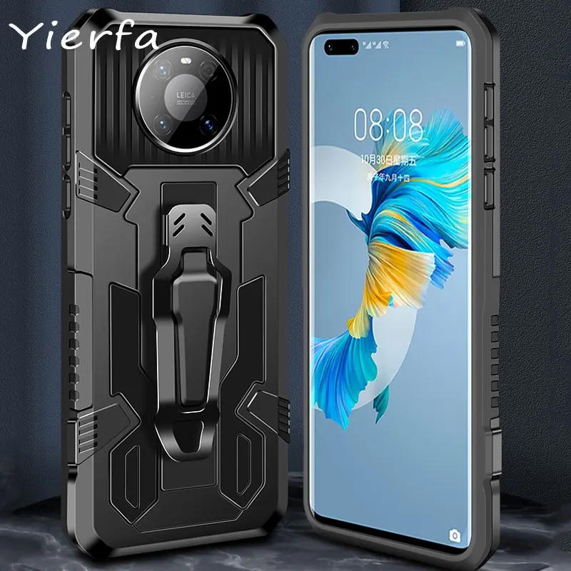Shell For Huawei Mate 40 30 Pro Case Magnetic stand Cover Hard PC Shockproof Phone Case ForHuawei P30 P40 Pro Lite E Back Cover