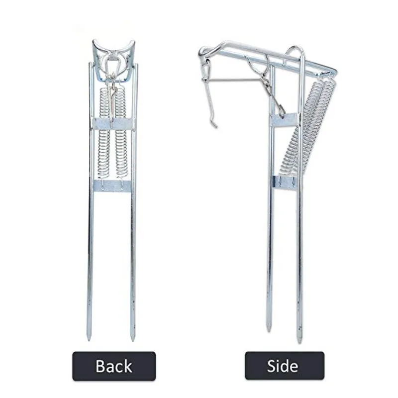 

Fishing Rod Holder Rack Automatic Spring High Sensitivity Stainless Steel Telescopic Pole Ground Stand Mount Support Bracket