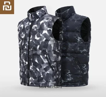 

Youpin Uleemark Men Duck Down vest Printing waterproof coat Winter Autumn Warm Casual Loose Waistcoat Sleeveless Jacket