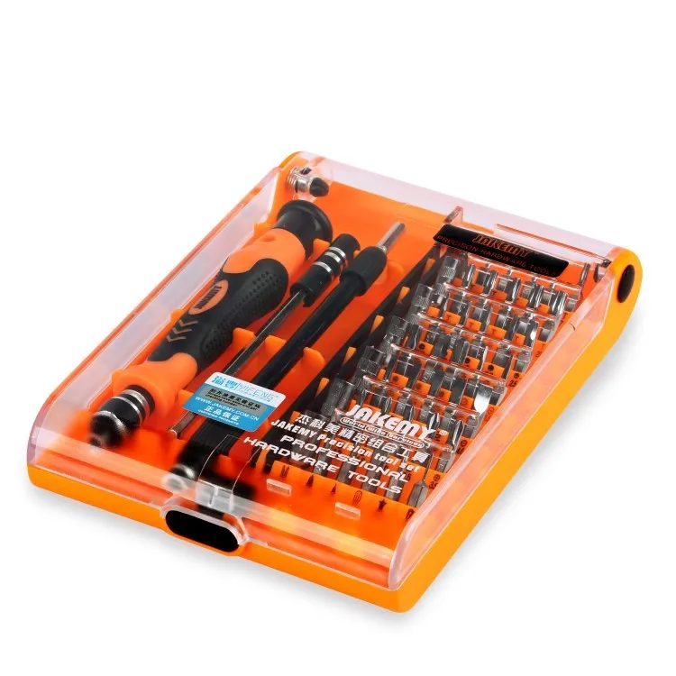 JAKEMY 45 IN 1 Hot Selling Precision Screwdriver Box Set with Chrome Vanadium Bits for DIY Mobile Phone Laptop Gamepad