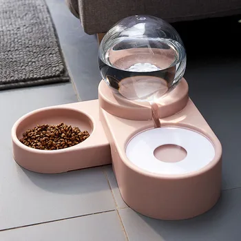 

Pet Dog Bowls Cat Water Fountain Automatic Pet Feeder For Dogs Cats 1.8L Pet Drinking Dispenser Dog Double Bowl automatic feeder