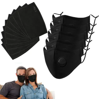 

5PCS Breathable Bacteria-proof Sport Face Mask With Activated Carbon PM 2. Anti-Pollution Running Cycling Facia Care Mask