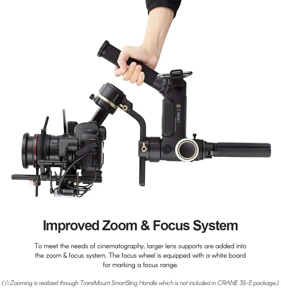 Zhiyun Crane 3S 3 осевой Ручной Стабилизатор для DSLR камер и видеокамер 6 5 кг Полезная