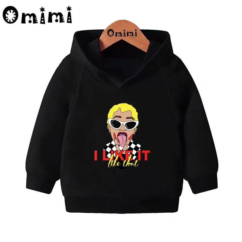 Детские толстовки в стиле «хип-хоп» с принтом «Rapper Cardi»; детские толстовки с капюшоном; пуловер для малышей; топы для девочек и мальчиков; Осенняя забавная одежда; KMT5260