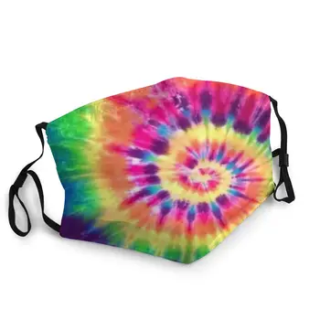 

Tie Dye Mask Colorful Hipster Adult Washable Mouth Face Mask Pattern Anti Dust Protection Cover Respirator